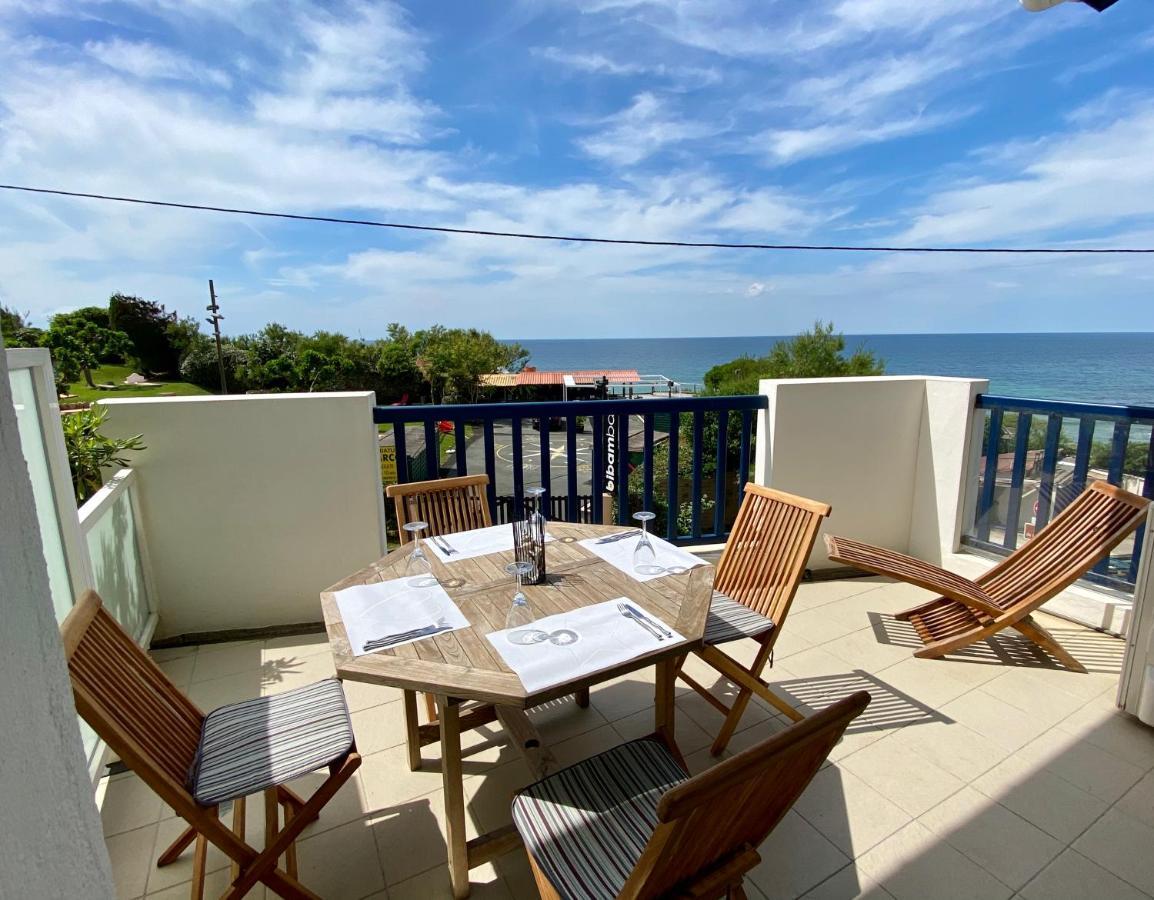 Bel Appartement Vue Mer - 1Er Rang Front De Mer Saint-Jean-de-Luz Exteriör bild